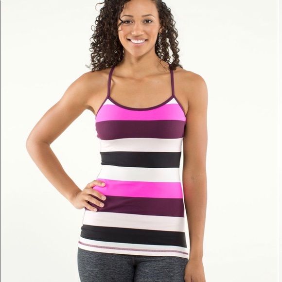 NWOT LULULEMON 4 Power Y Tank Top w/Bra like new! - Picture 5 of 7